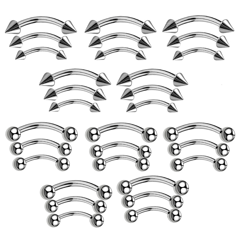 Body Jewelry Gauges - 3PCS Прокладка бровей ювелирные изделия Barbel