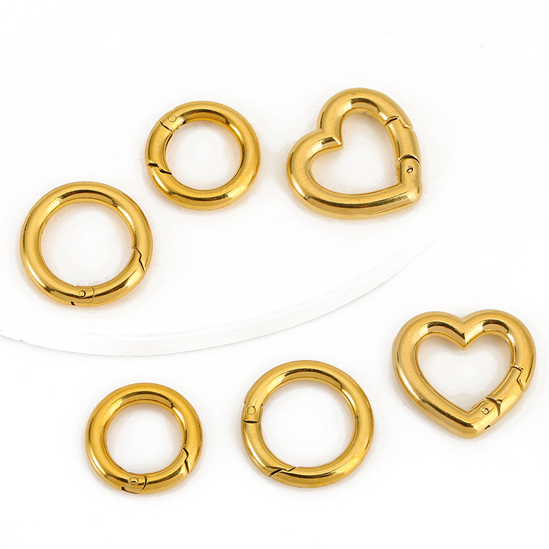 Daith Heart Ring - 2 шт., застежки из нержавеющей стали,