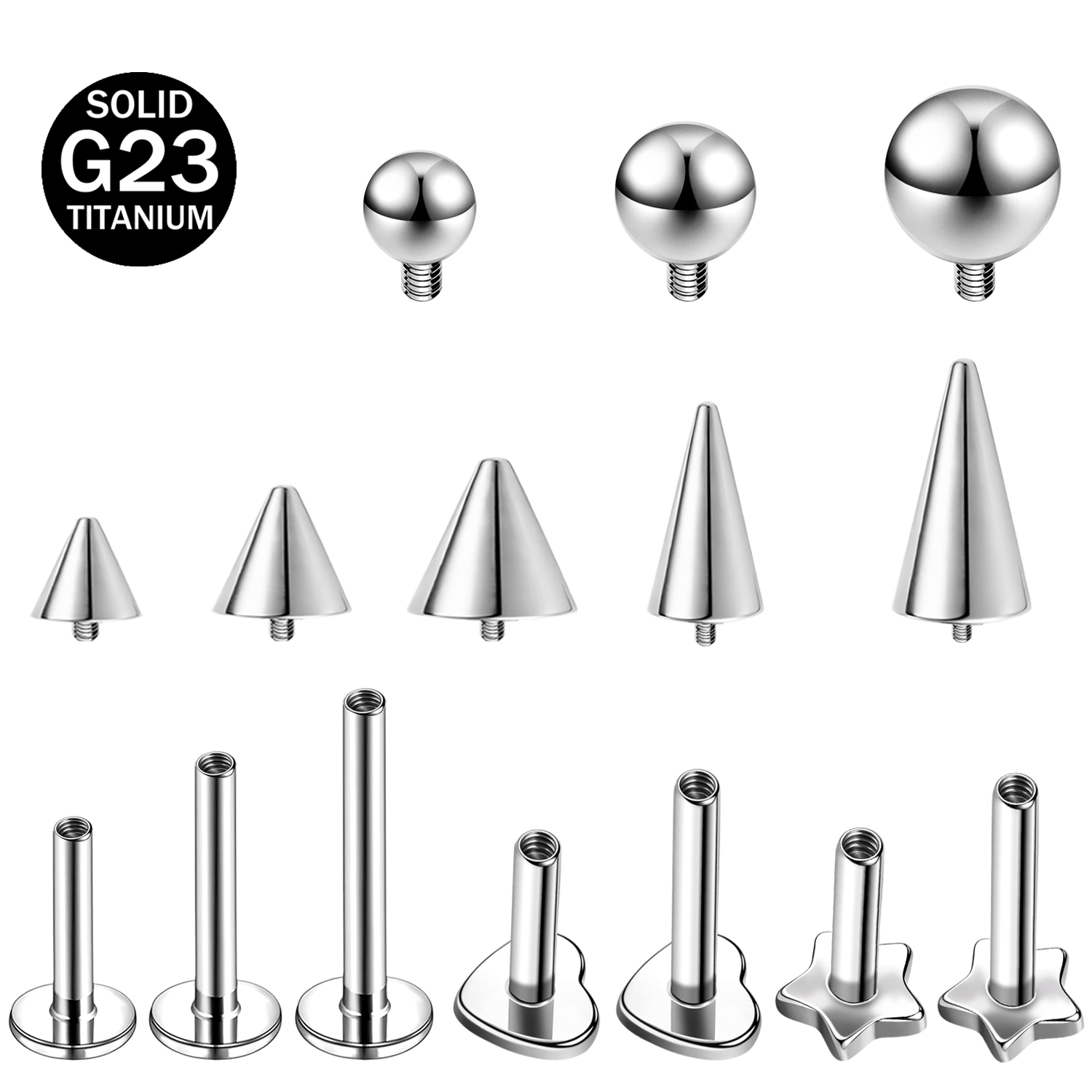 Zs Body Jewelry - Серьги ZS для пирсинга губ со