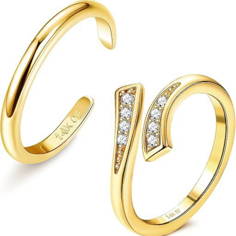 Body Jewelry Hoops - 14-каратное позолоченное регулируемое кольцо для ног
