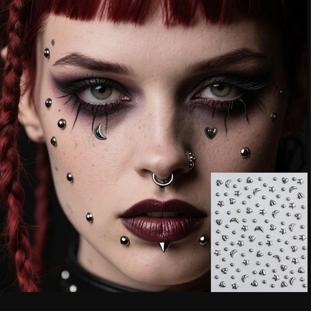 Body Jewelry Eyebrow - 1 лист акриловых стикеров с кристаллами,