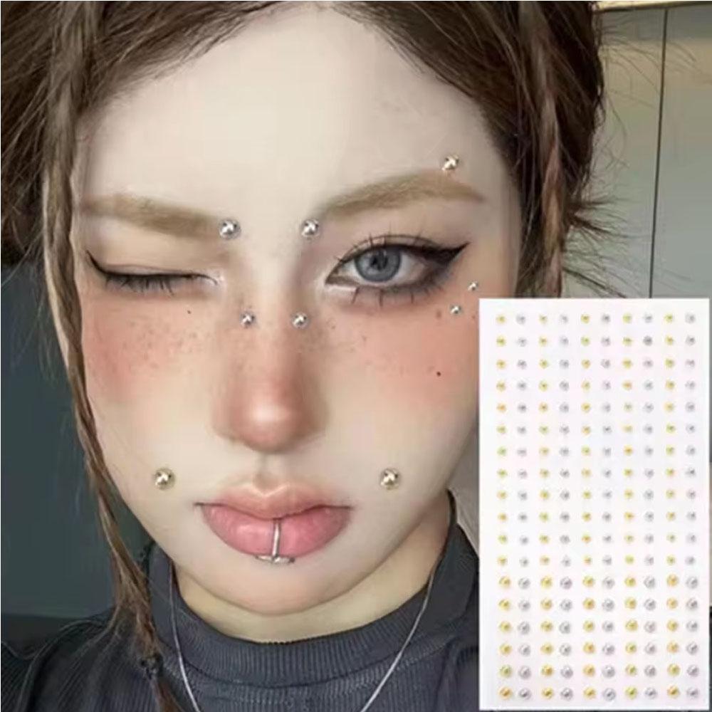 Body Jewelry Eyebrow - Набор из 58-180 штук: самоклеящиеся многоразовые