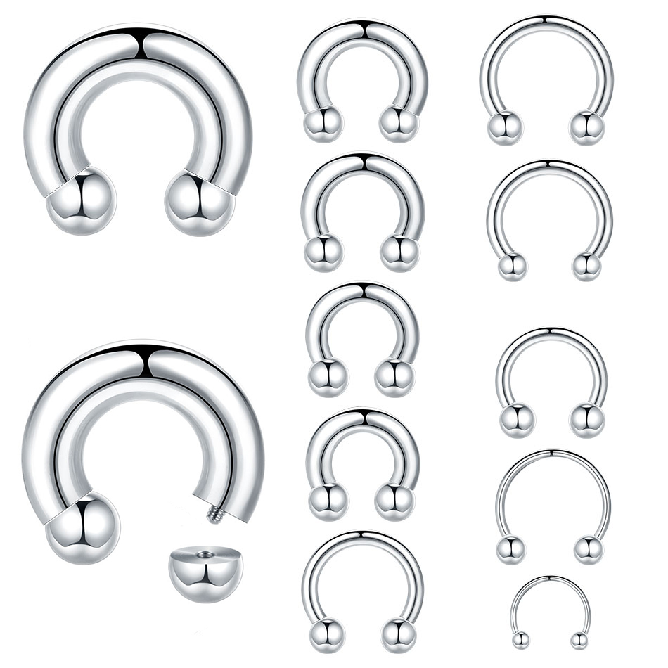 Body Jewelry Gauges - 1 шт., 18 г-00 г, большой
