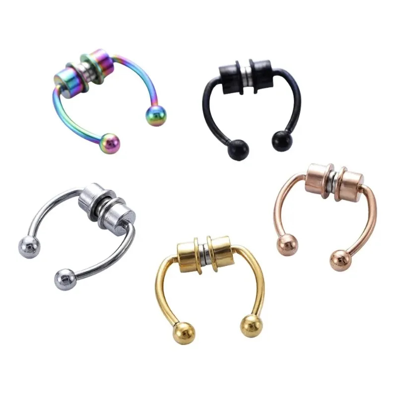 1/2/3 шт. фальшивые магнитные  – обзор и цена Body Jewelry Hoops