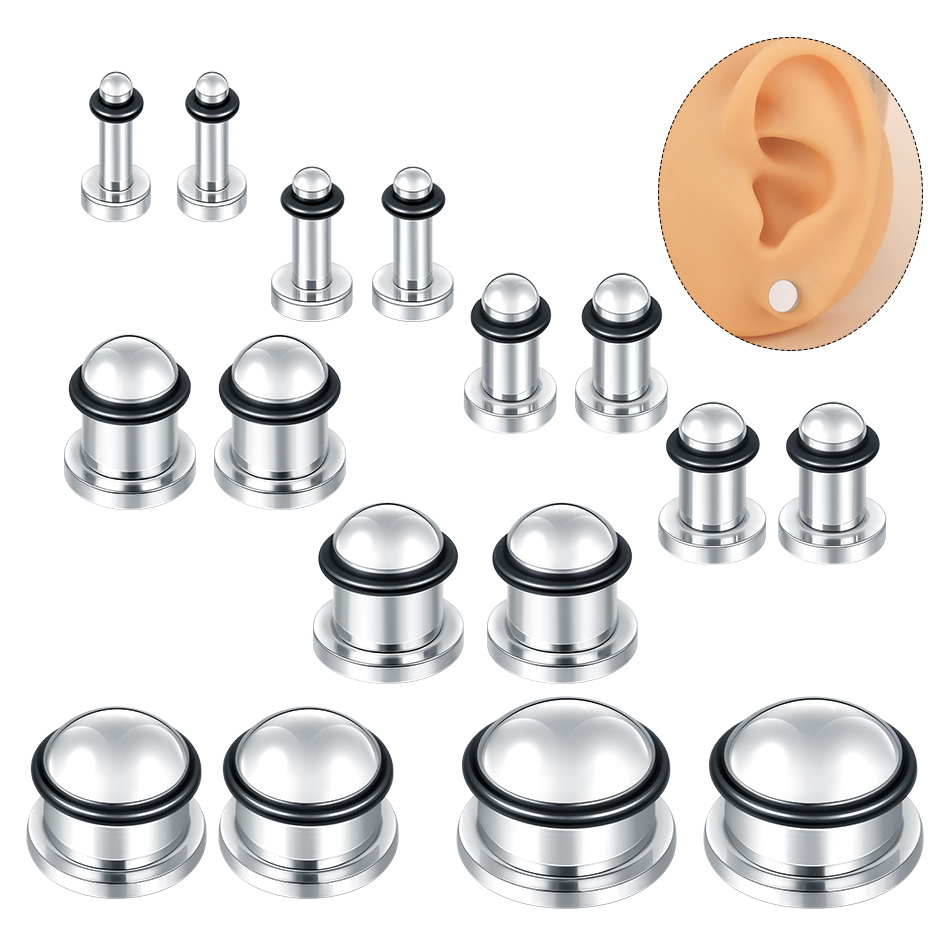 1 пара ушных туннелей из нержа – обзор и цена Body Jewelry Gauges