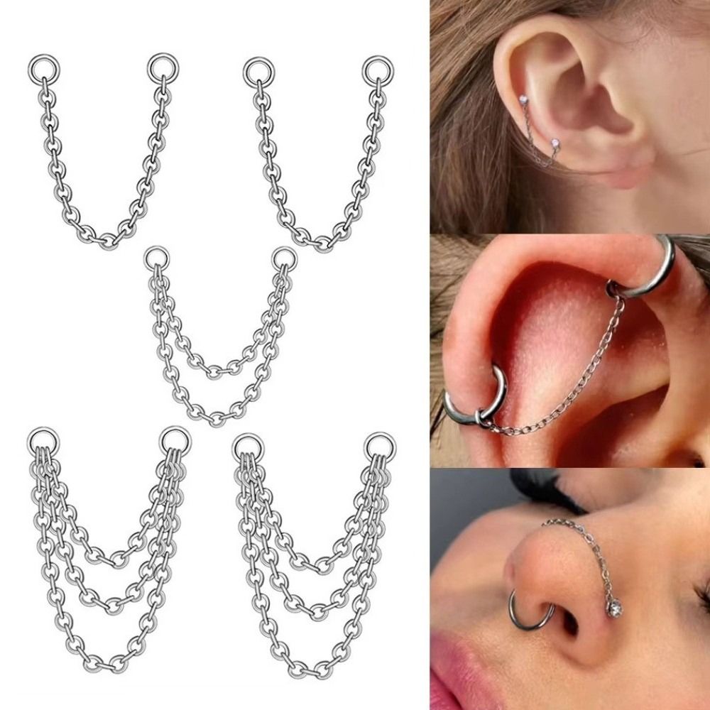 Титановая цепочка для носа, тр – обзор и цена Body Jewelry Ear Piercing