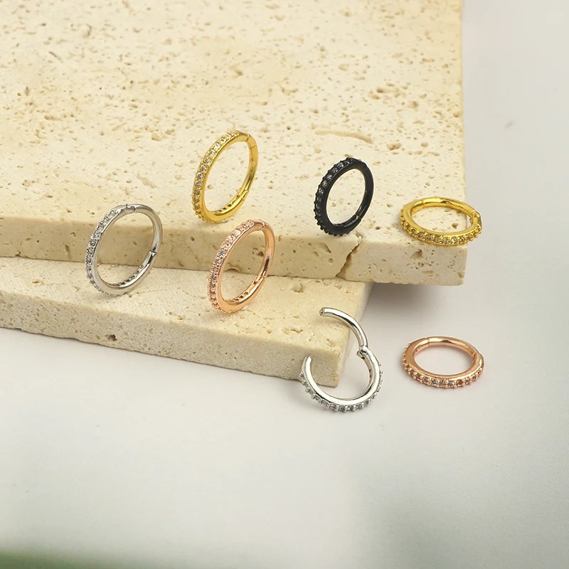 Кольцо для носа 16G с прозрачн – обзор и цена Body Jewelry Ear Piercing