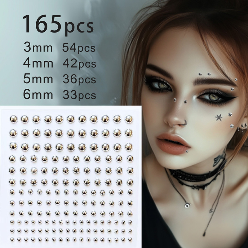 3D лицо глаза вечерние макияж  – обзор и цена Body Jewelry Eyebrow
