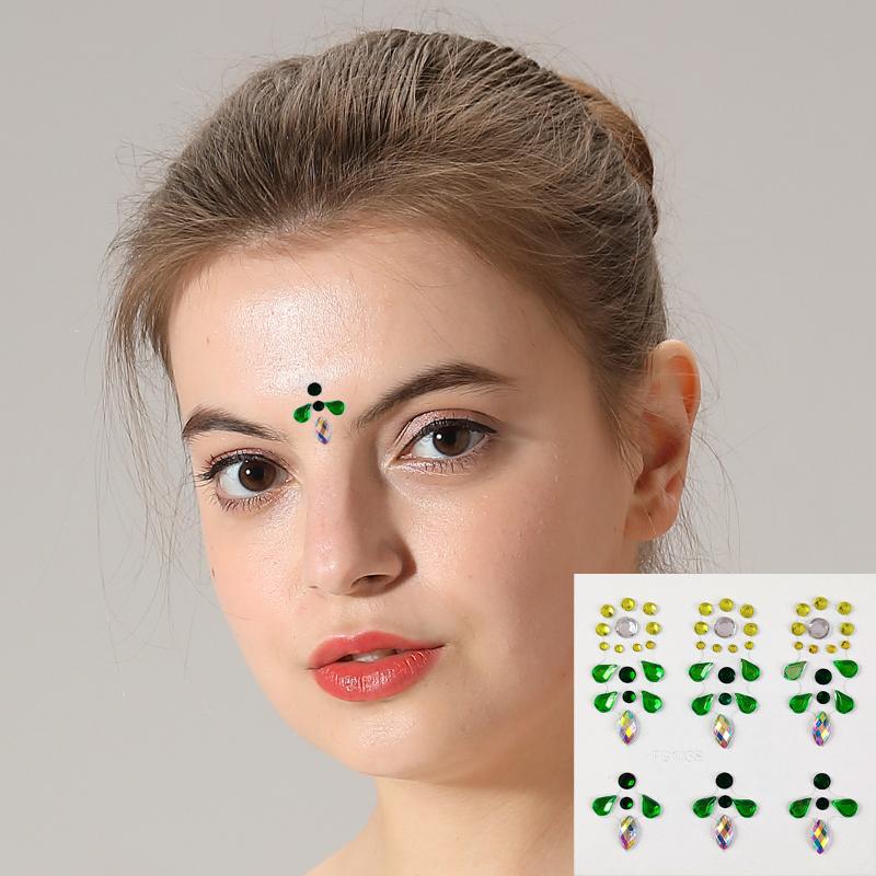 Наклейки для лица с 3D-стразам – обзор и цена Body Jewelry Eyebrow