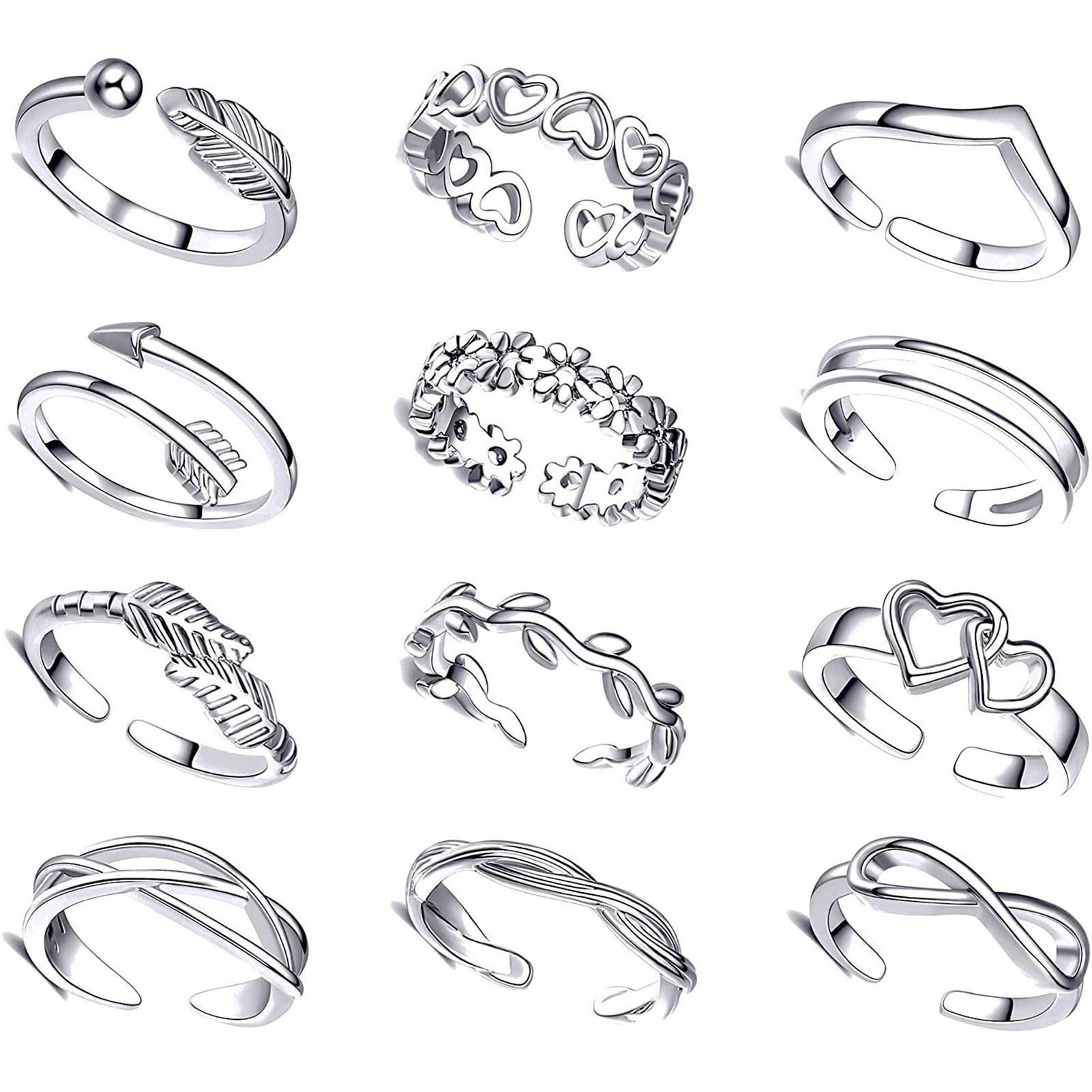 10/12 шт. кольца на палец для  – обзор и цена Body Jewelry Hoops