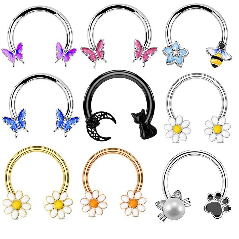 Кольцо для пирсинга 16G из хир – обзор и цена Body Jewelry Ear Piercing