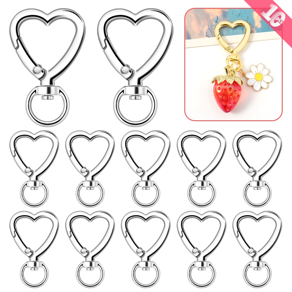 10 шт. металлических застежек- – обзор и цена Daith Heart Ring