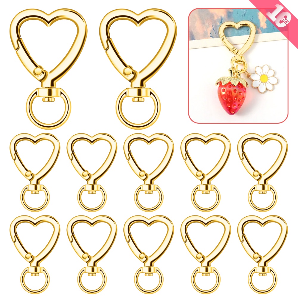 10 шт. металлических застежек- – обзор и цена Daith Heart Ring